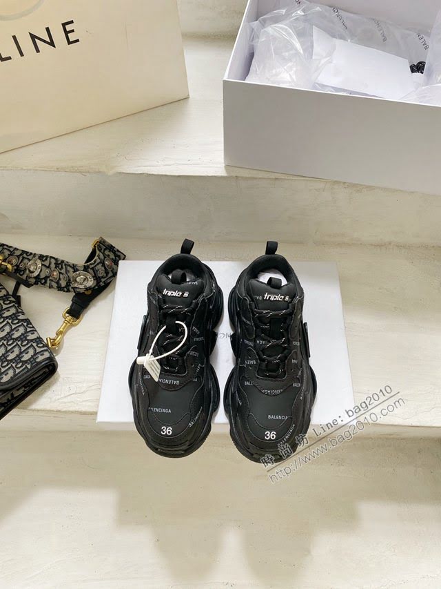 Balenciaga經典款男女鞋 巴黎世家頂級版本一代Triple-s老爹鞋 Balenciaga爆款復古慢跑鞋 Balenciaga情侶款老爹鞋  hdbl1008